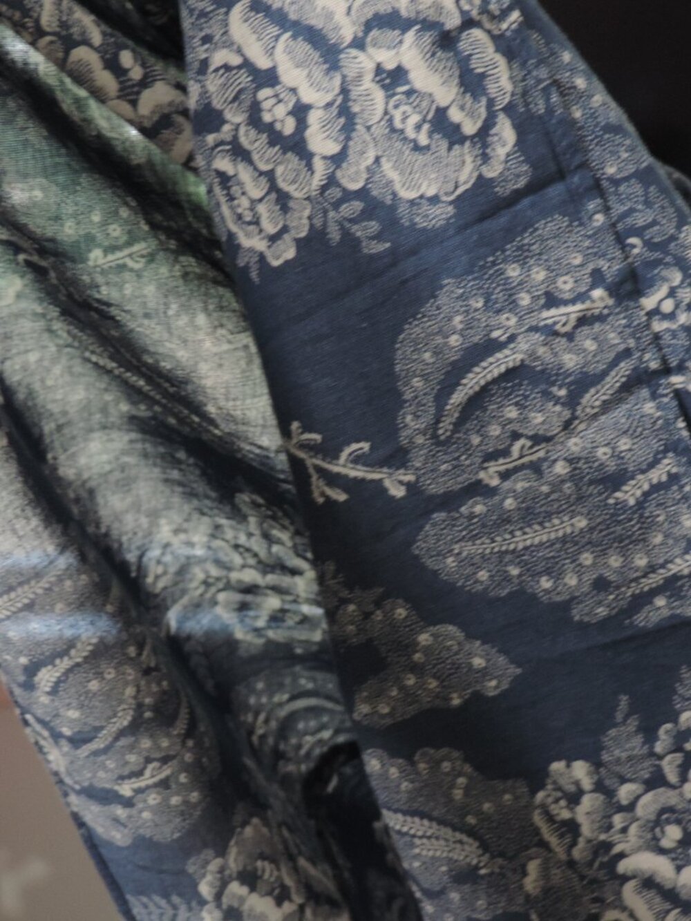 New RALPH LAUREN Patchwork Floral Voile Tiered Skirt sz 16 NWT Blue and Cream - Picture 16 of 16